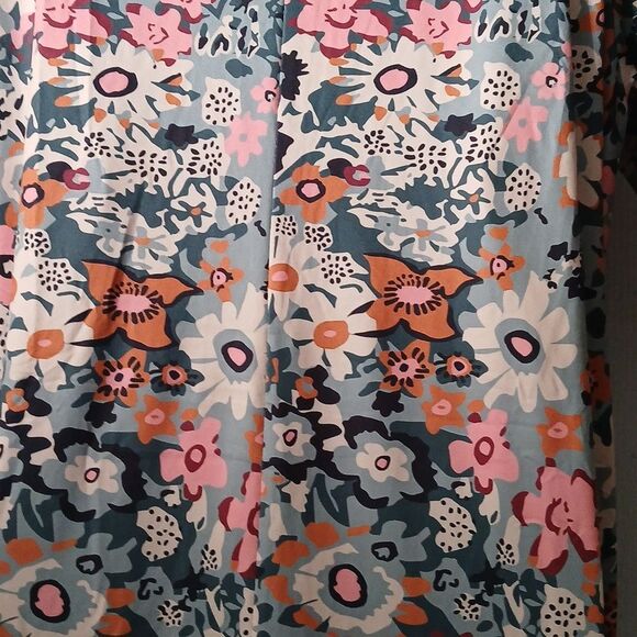 Floral print midi soft dress with pockets casual  Sz 1X NWOT - Picture 8 of 9